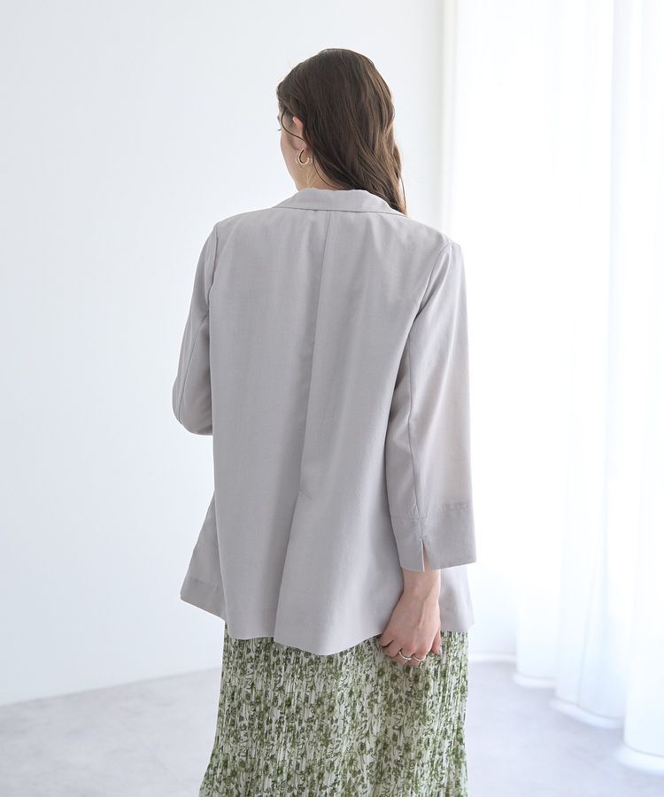 YECCA VECCA「リネンライクジャケット」|テーラードジャケット|