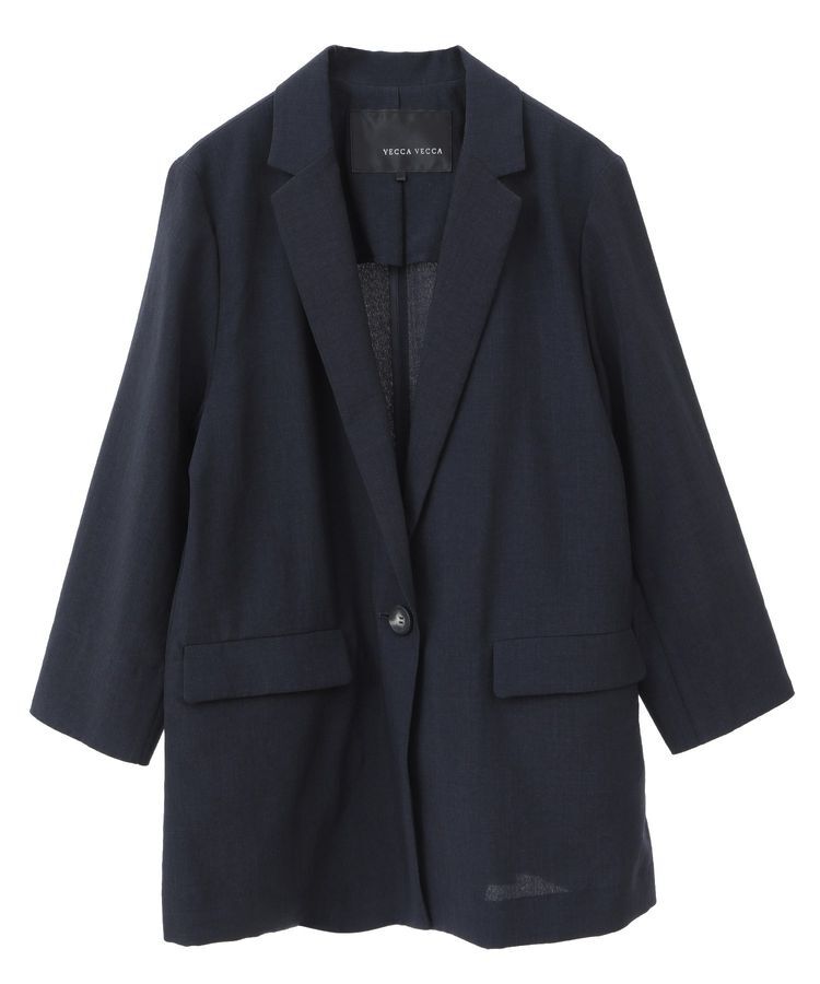 YECCA VECCA「リネンライクジャケット」|テーラードジャケット|