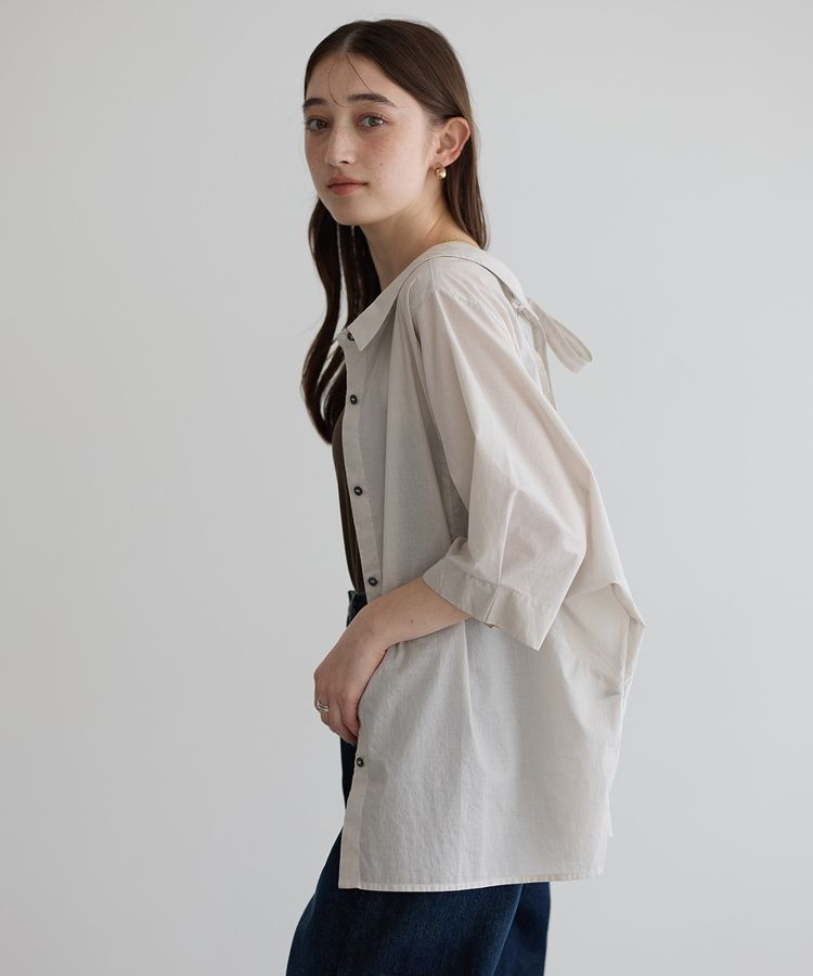 YECCA VECCA「2wayリボンドルマンシャツ」|シャツ・ブラウス|