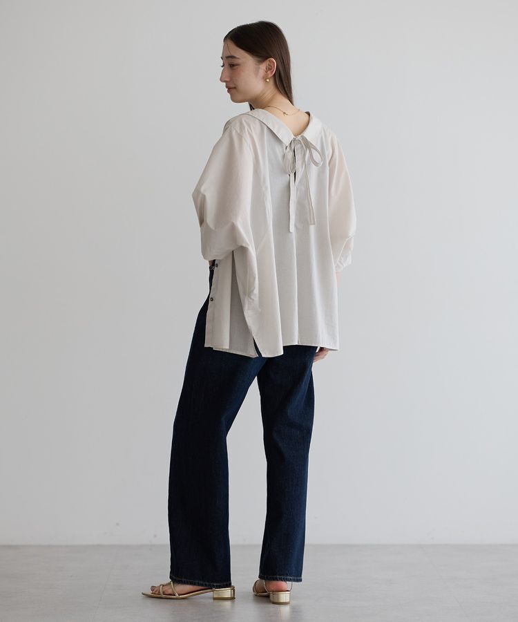 YECCA VECCA「2wayリボンドルマンシャツ」|シャツ・ブラウス|