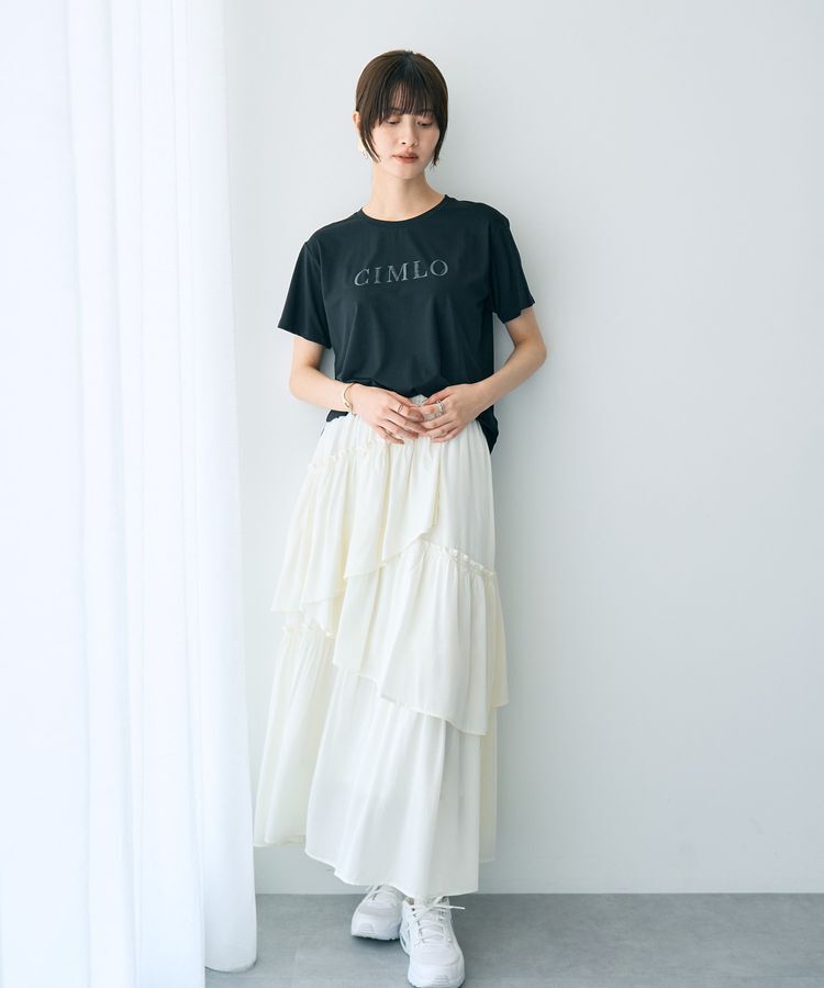 YECCA VECCA「スパンコールロゴTee」|Tシャツ・カットソー|