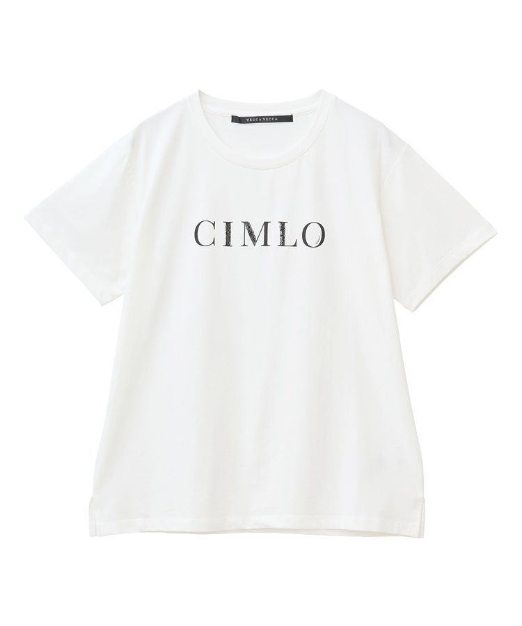 YECCA VECCA「スパンコールロゴTee」|Tシャツ・カットソー|