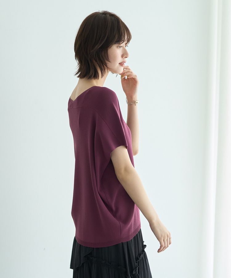 YECCA VECCA「Vネックドルマンニット」|ニット・セーター|