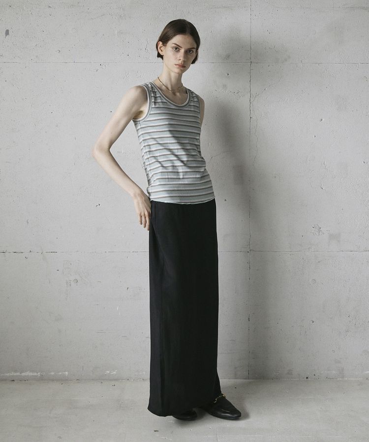 GARAGE OF GOOD CLOTHING「ランダムリブボーダータンク」|キャミソール|