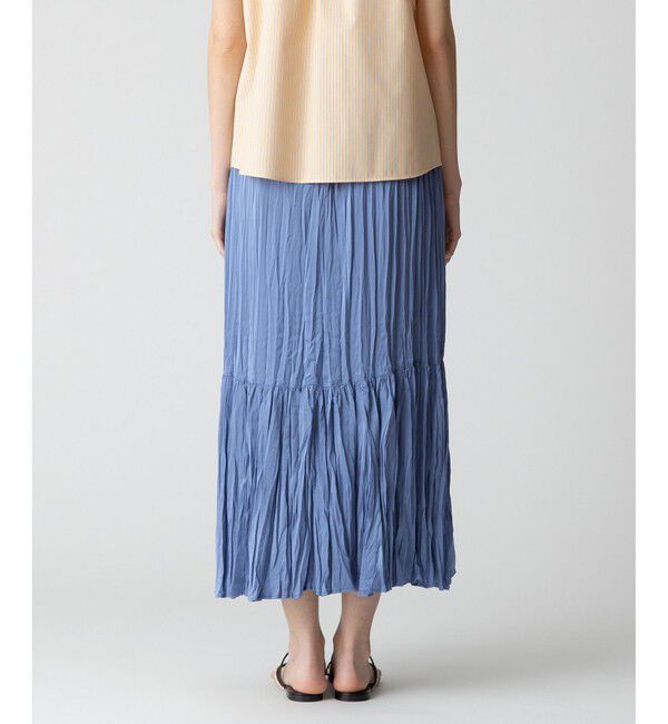 allureville「楊柳調プリーツマーメイドスカート」|スカート|