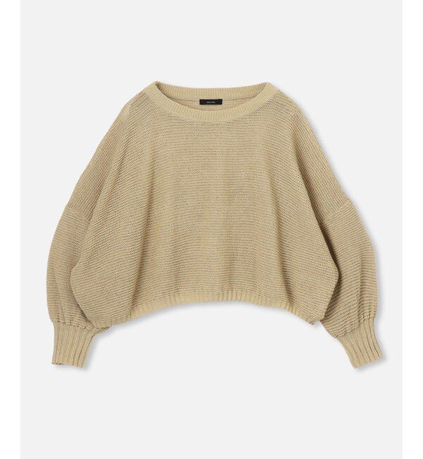 allureville「ドロップ天竺クロップドプルオーバー」|ニット・セーター|