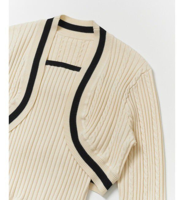 LOULOU WILLOUGHBY「【LOULOU WILLOUGHBY】ビスチェボレロニット」|その他|