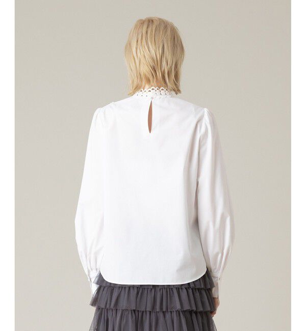 LOULOU WILLOUGHBY「【LOULOU WILLOUGHBY】レーストリムブラウス」|シャツ・ブラウス|