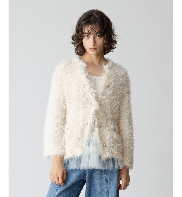 allureville「テープシャギーカーディガン」|カーディガン|