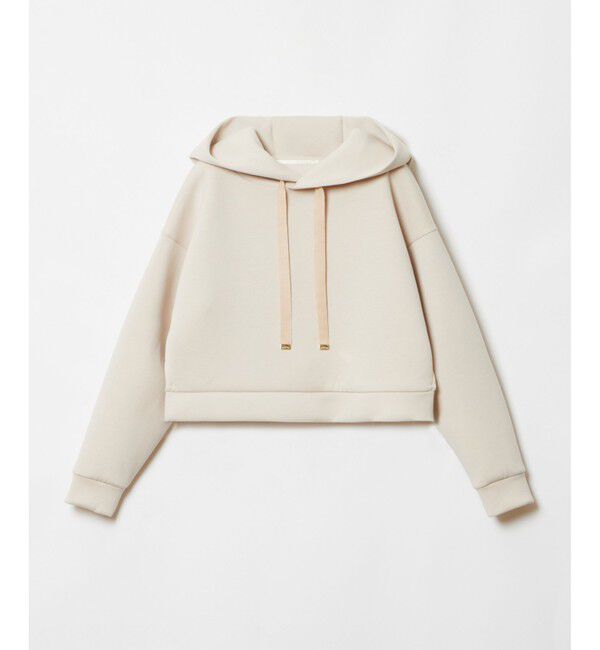 LOULOU WILLOUGHBY「【LOULOU WILLOUGHBY】タフタペプラムレイヤードフーディー」|スウェット・ジャージ|