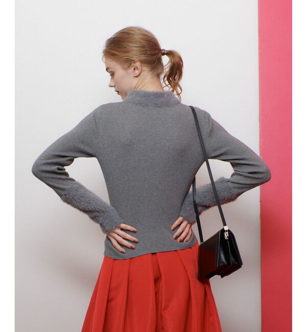 LOULOU WILLOUGHBY「◇【LOULOU WILLOUGHBY】ファーアクセントプルオーバー」|ニット・セーター|