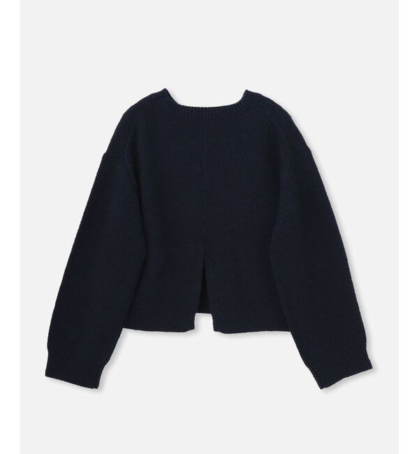 allureville「エアリーループバックスリットプルオーバー」|ニット・セーター|