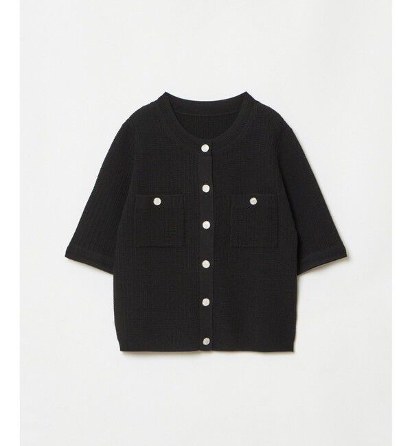 LOULOU WILLOUGHBY「【LOULOU WILLOUGHBY】ポケット付半袖カーディガン」|カーディガン|