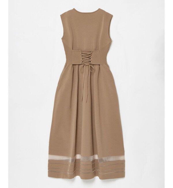 allureville「◇ウエストマークリブワンピース」|ワンピース|