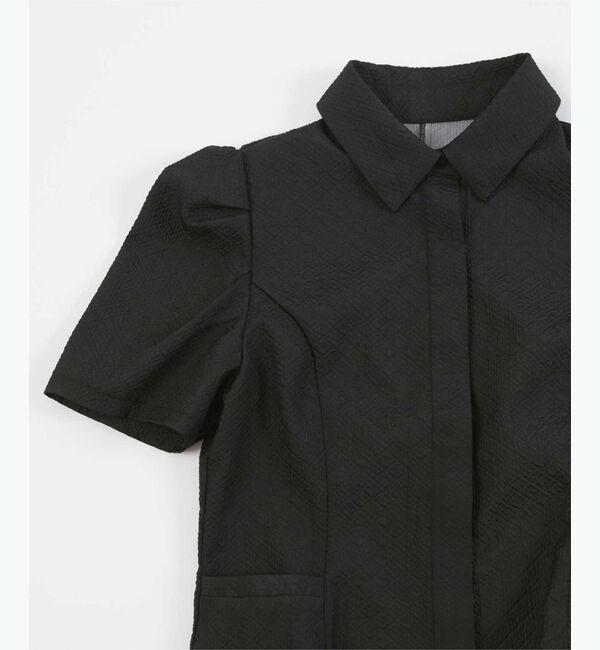 ur's「【yukiさんコラボアイテム】ふくれジャガードパフスリーブブラウス」|シャツ・ブラウス|