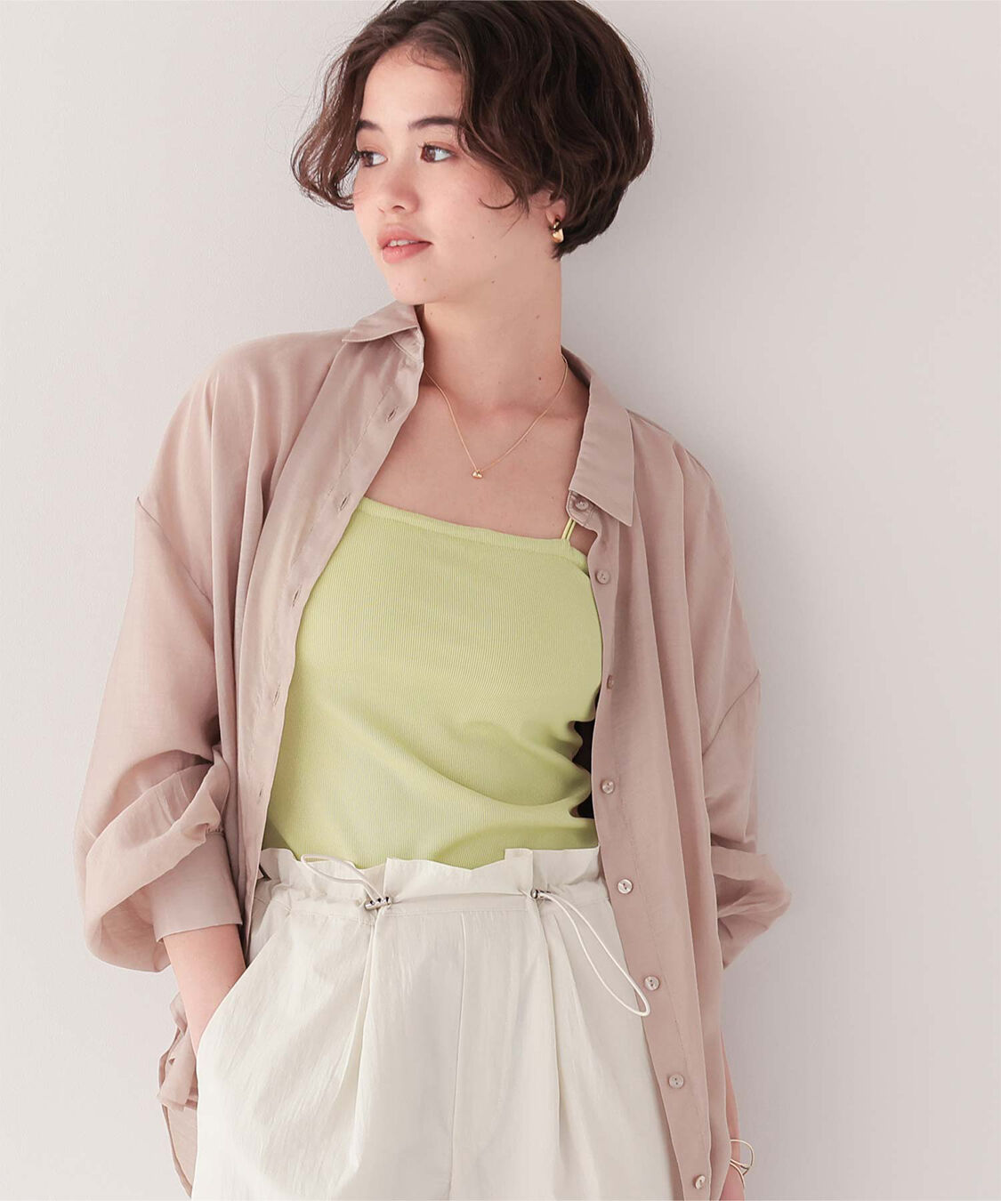 titivate「カップ付きダブルストラップキャミソール」|キャミソール|