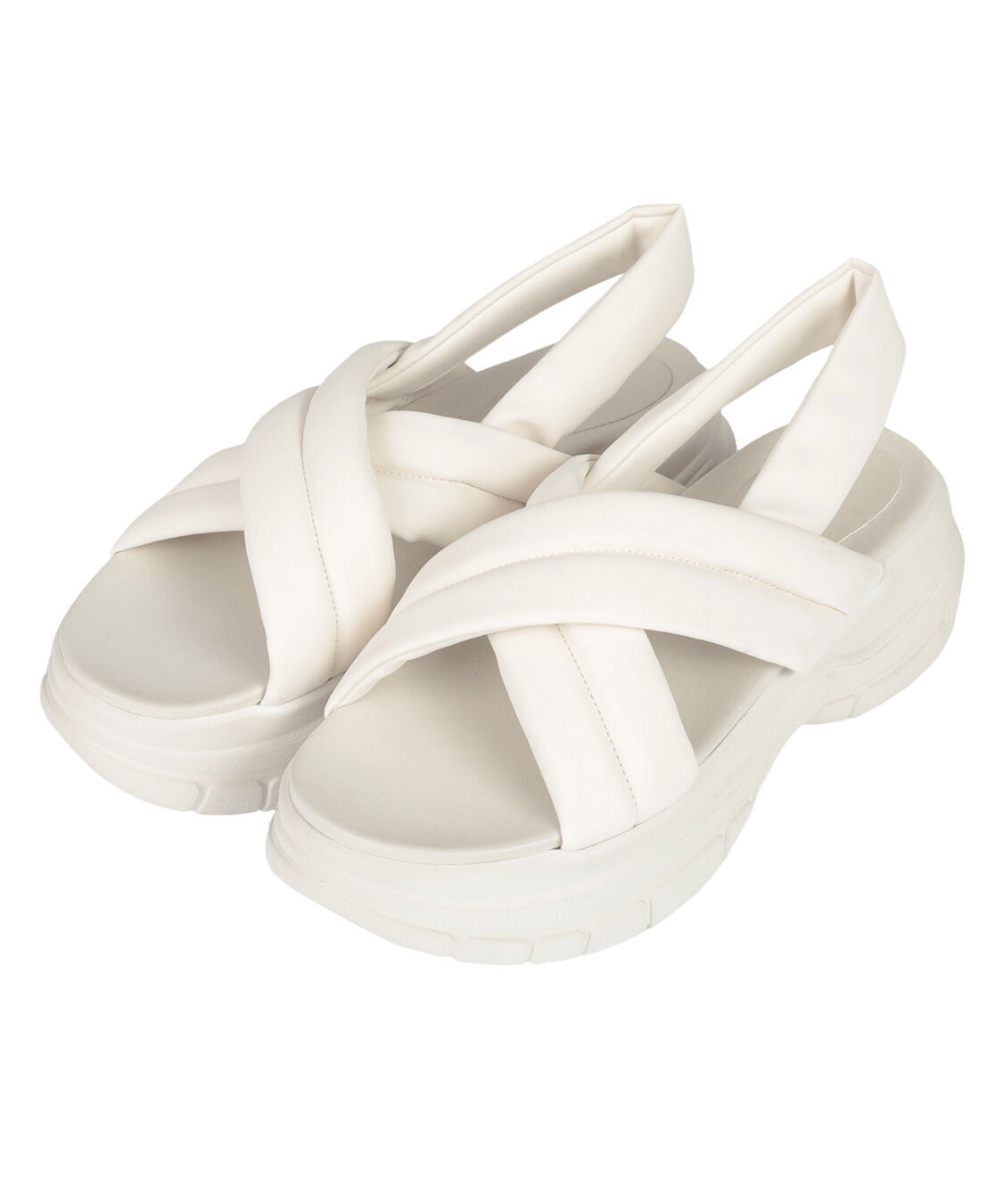 titivate「クロスパデットサンダル」|サンダル|