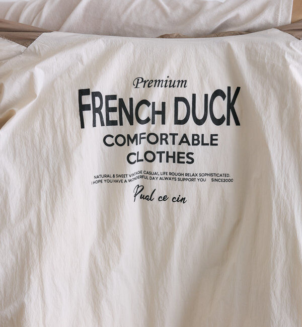  「【軽くて暖かいが叶う♪】フレンチダックダウンフードコート」|ダウン|