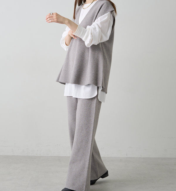  「ミラノリブニットベスト」|ニット・セーター|