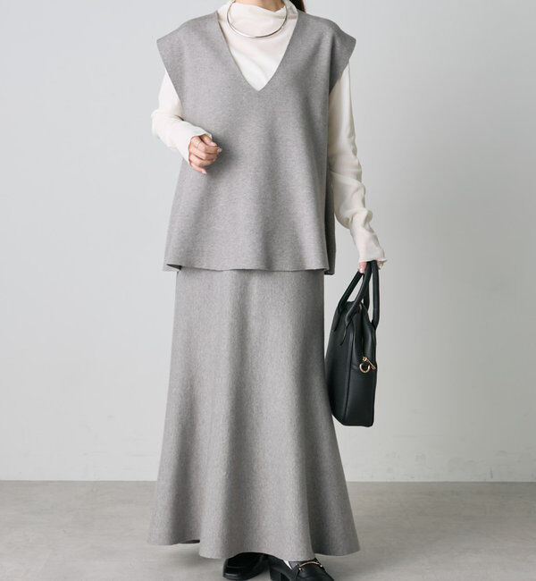  「ミラノリブニットベスト」|ニット・セーター|