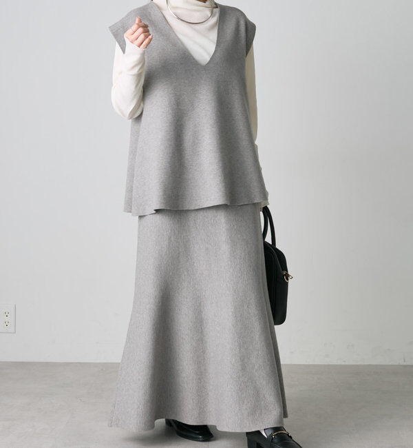  「ミラノリブニットベスト」|ニット・セーター|