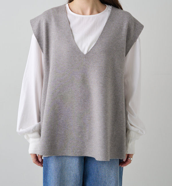  「ミラノリブニットベスト」|ニット・セーター|