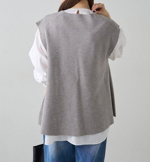  「ミラノリブニットベスト」|ニット・セーター|