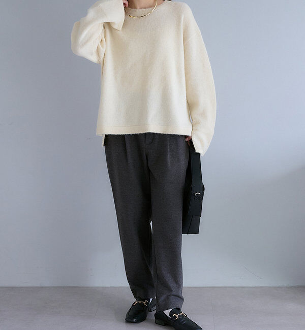  「【Du noir】FOX混袖口スリットニット」|ニット・セーター|