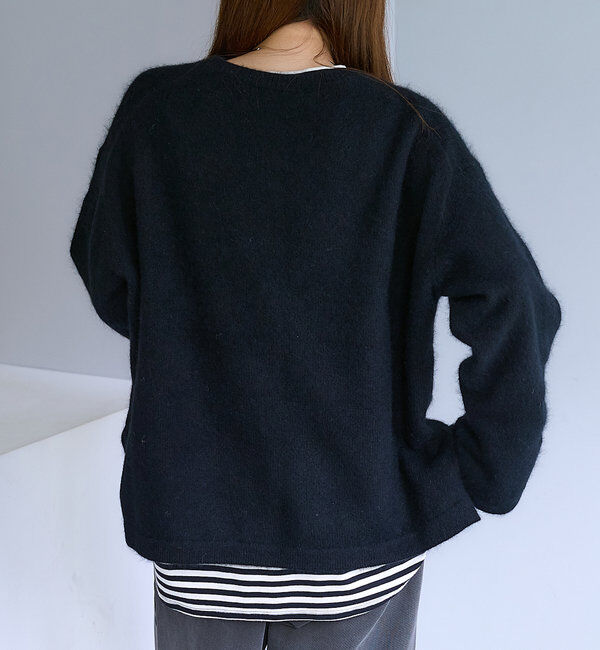  「【Du noir】FOX混袖口スリットニット」|ニット・セーター|