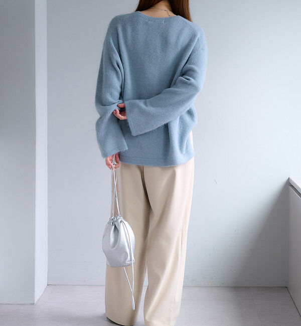  「【Du noir】FOX混袖口スリットニット」|ニット・セーター|