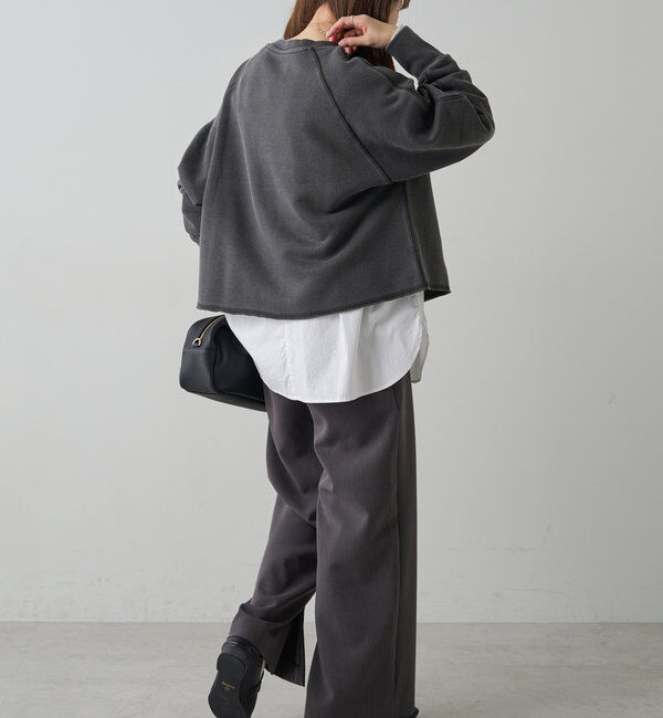  「ヴィンテージライクスペースプリント裏起毛スウェット」|プルオーバー|