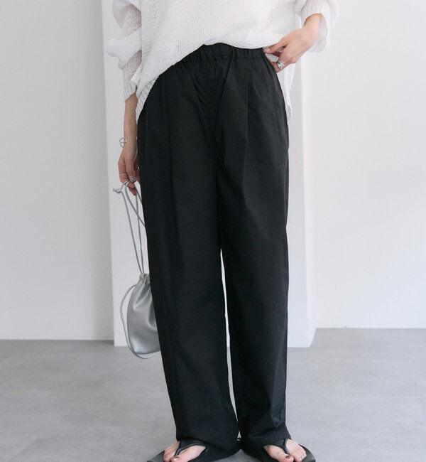  「【リバイバル / 新色登場！】高密度コットンコクーンパンツ」|その他|ブラック