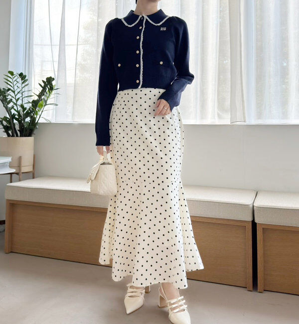  「【マイナス5キロ見え】後ろレースアップマーメイドスカート」|スカート|