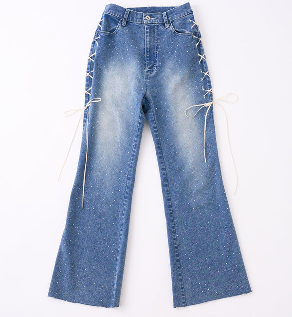  「レースアップデニムパンツ/SM展開」|その他|