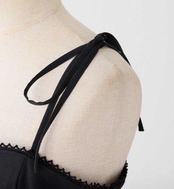  「肩リボン裾プリーツジャンスカ」|ワンピース|