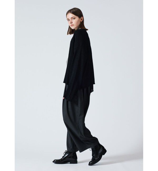 mizuiro ind「mizuiro ind テープヤーンカーディガン」|カーディガン|