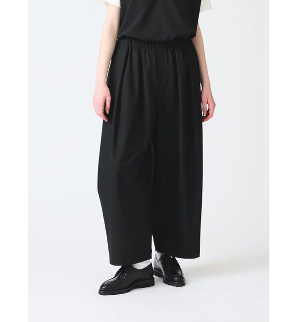 mizuiro ind「mizuiro ind サイドドレープワイドパンツ」|その他|