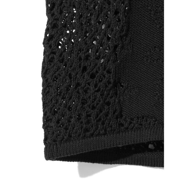 MIDIUMISOLID「MIDIUMISOLID for Ladies レースメッシュカーディガン」|ニット・セーター|