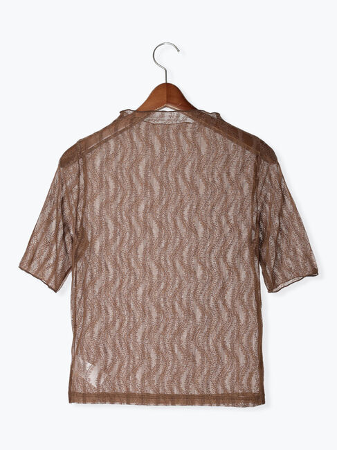 Te chichi「シアーレース5分袖トップス」|Tシャツ・カットソー|