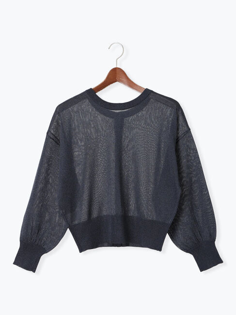 Te chichi「前後2WAYラメシアークルーカーディガン」|カーディガン|