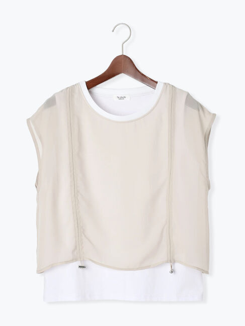 Te chichi TERRASSE「レイヤードドロストトップス」|その他|