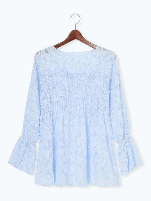 Te chichi「【宮本茉由着用】カットジャガードチュニックブラウス」|シャツ・ブラウス|