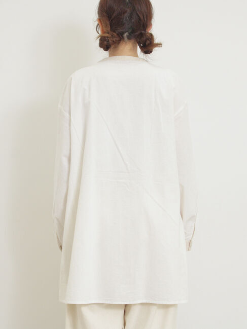 Samansa Mos2「柄アソートクレリックチュニック」|シャツ・ブラウス|