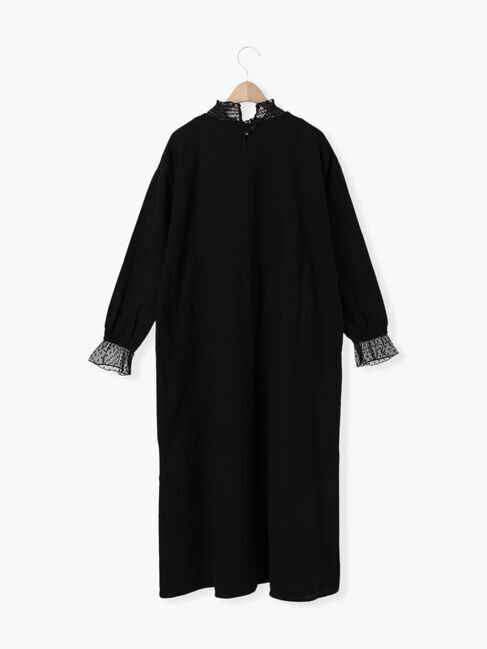 Samansa Mos2「【S/Mサイズ】ドットチュールスクエア貼りワンピース」|ワンピース|