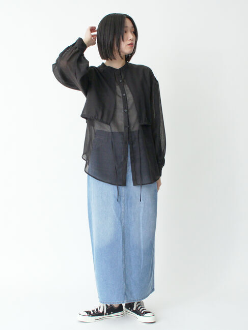 sm2rhythm「ボイルレイヤードブラウス」|シャツ・ブラウス|