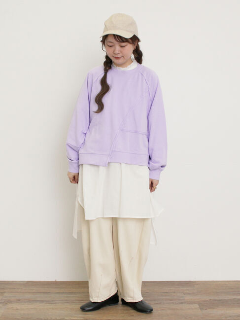 Samansa Mos2「前立てフリルチュニック」|シャツ・ブラウス|