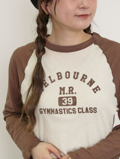 Samansa Mos2「シアーラグランロゴTシャツ」|Tシャツ・カットソー|