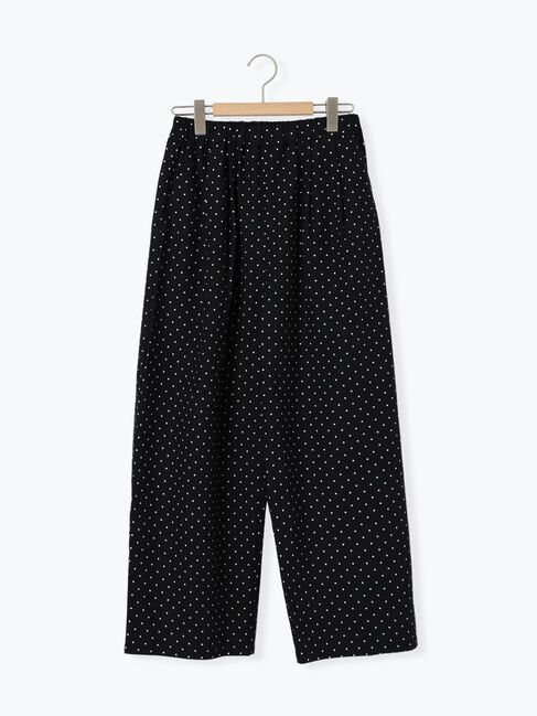 Samansa Mos2「【M/Lサイズ】ドット柄ストレートパンツ」|その他|