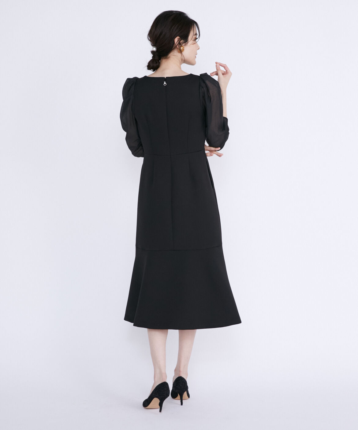 Maglie le cassetto「《M Maglie le cassetto》スクエアネックマーメイドワンピース」|ワンピース|