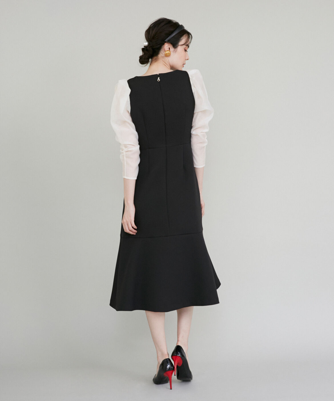 Maglie le cassetto「《M Maglie le cassetto》スクエアネックマーメイドワンピース」|ワンピース|